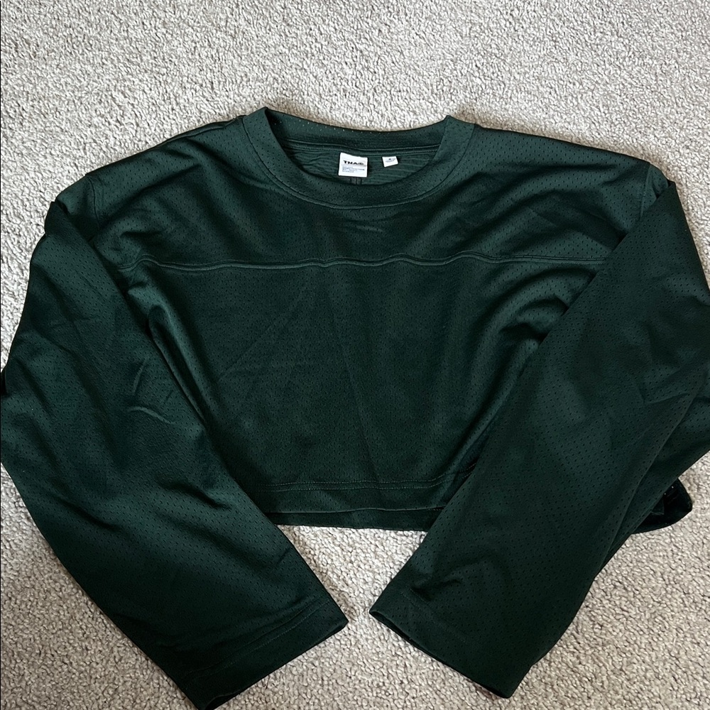 TNA women’s long sleeve jersey in forest green